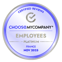 Médaille ChooseMyCompany Employees Platinum — France, novembre 2025